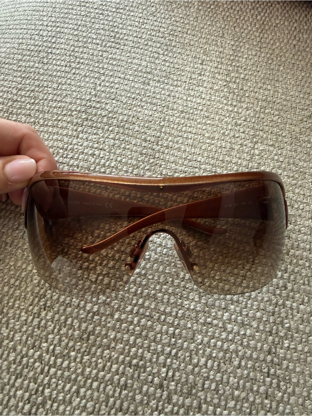 Just Cavalli Shield Sunglasses Brown Bronze Gradient